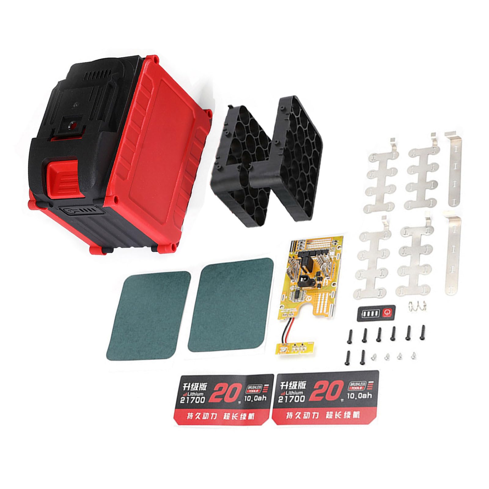 Limtula 20 Verses Universally 21700 Screwdriver Drill Lithiums Battery Pack Component Including Safe Board Battery Pack