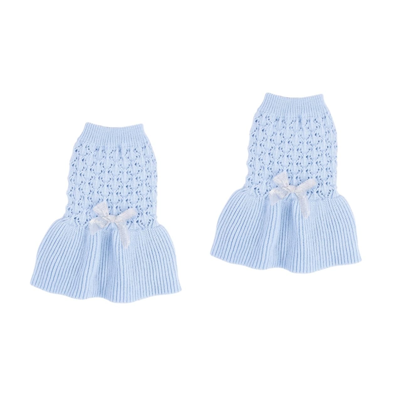 Pull printemps pour chien vêtement laine chaton bleu XXS - Kisangel 2 pièces tricot