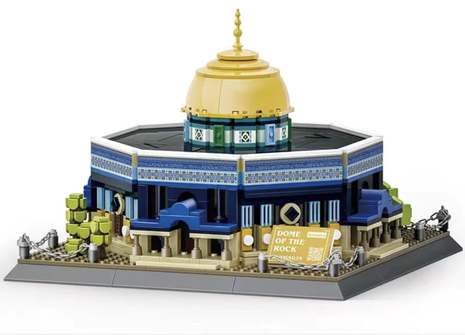 HOUSE OF DEEN -The Dome of the Rock (Masjid Al-Aqsa) Building Block 983 Pieces | Educational toy | Umrah & Hajj gift | Ramadan & Eid gift | Islamic gift | Muslim Kids Toy