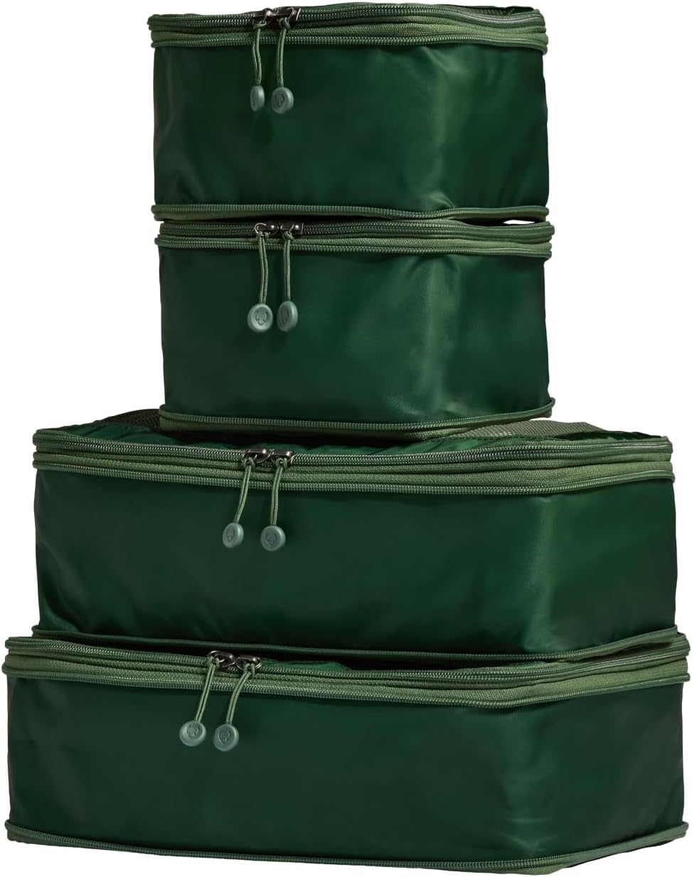 ANTLER - Compression Packing Cubes for Travel, Luggage Organiser for Suitcases or Bags, Travel Accessories, Set of 4, Antler Green
