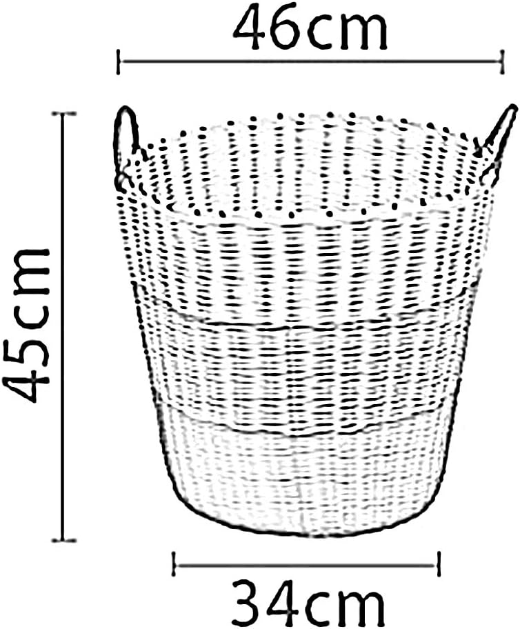 Storage Basket LQ Plastic Hamper Dirty Clothes Clothing Basket Bathroom Put Toy Box Laundry Bucket (Size : Style Two) ()