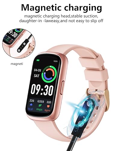 Miniatura 2 de Paquete de 2 para AKUMAKA CS5 Multi impermeable Fitness Tracker Watch Cable de carga USB magnético, cargador de cable de 2 pines para reloj