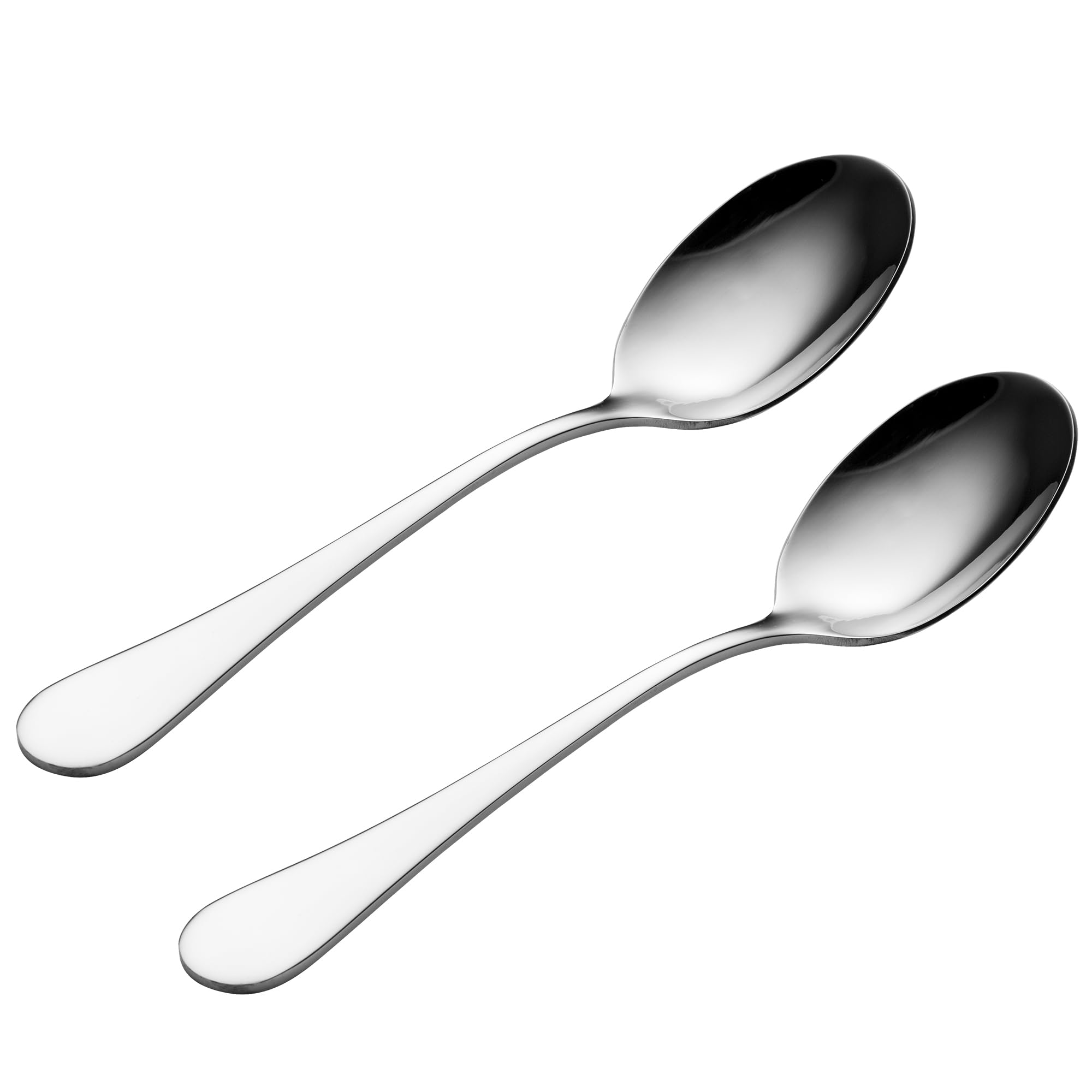 Viners Select 2 Piece Serving Spoon Set | Stainless Steel Large Serving Spoons | Teardrop Handle Design | Mirror Finish | Dishwasher Safe | Gift Boxed Table & Kitchen Serving Utensils