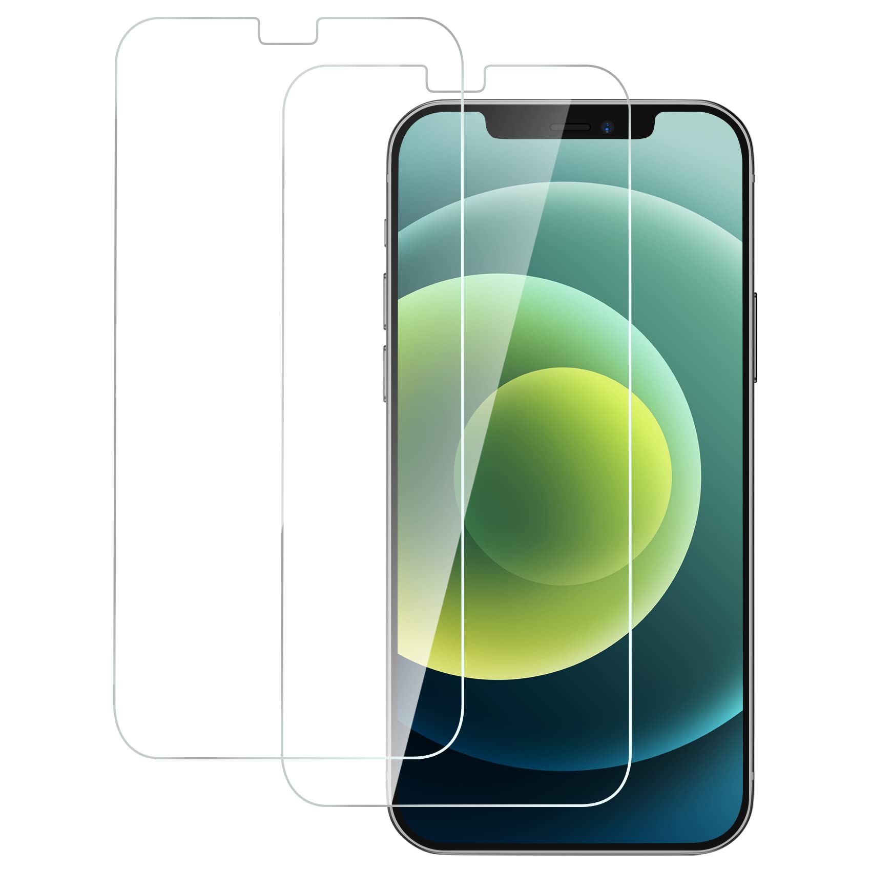 Amazon Nimaso ガラスフィルム Iphone 13 13pro Iphone 12 12pro 用 保護 フィルム ガイド枠付き 2枚セット Nspi117 Nimaso スクリーンプロテクター