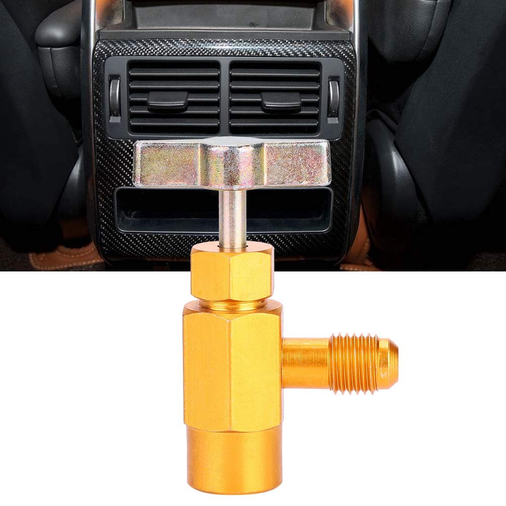 Rubinetto bombola autosigillante, erogazione bombola per rubinetto refrigerante R-134a R-134 AC Attrezzo valvola filettatura Acme 1/2 ", per collettore condizionatore