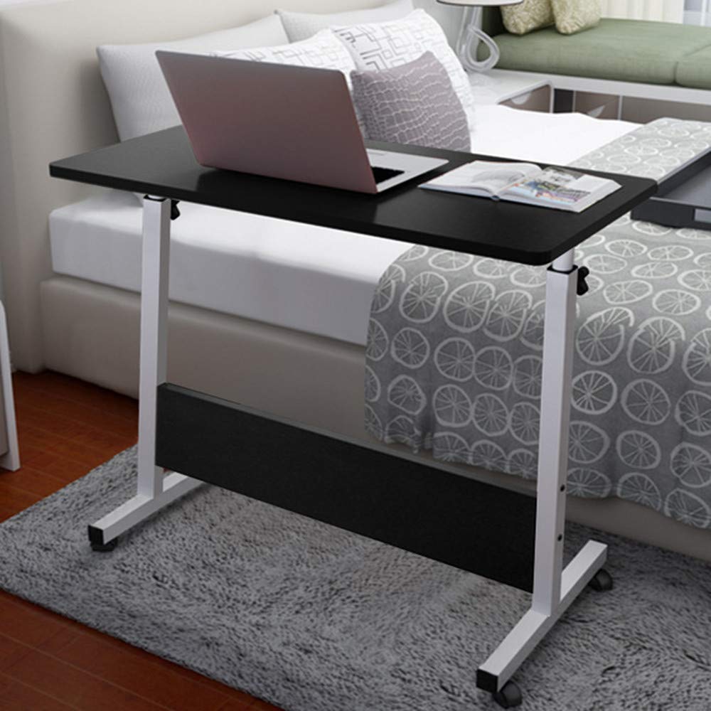 Allywit Folding Computer Desk 80cm50cm Computer Desk Cart, Height