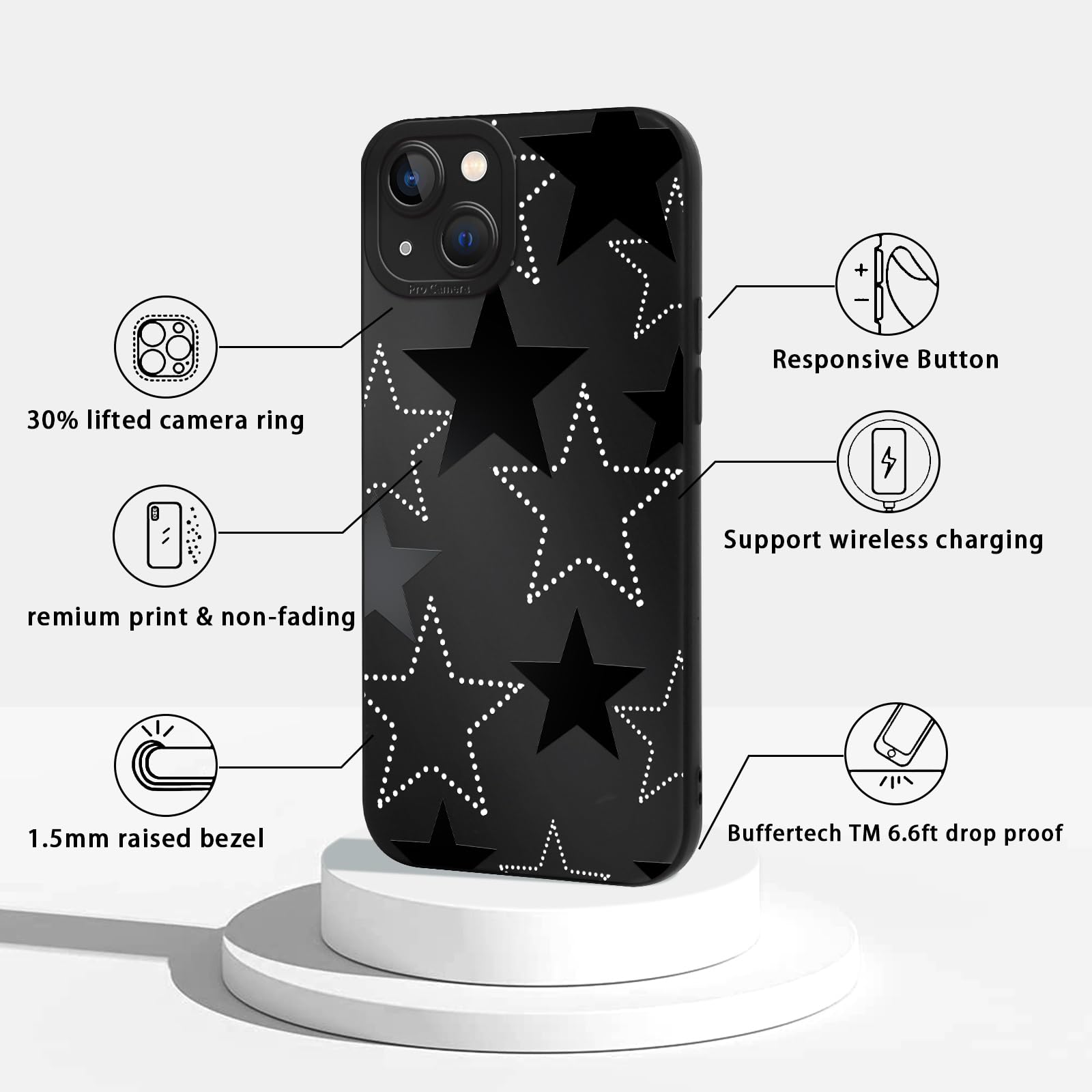 Funda Para IPhone 12 (6.1) Y 12 Pro (6.1) Efecto Mate Con Protección En Área De Cámara Color
