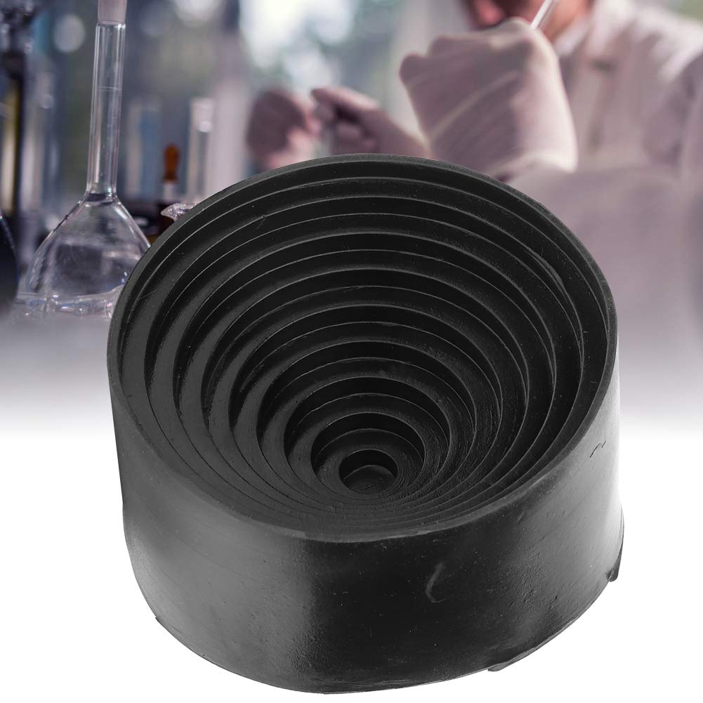 Support de ballon rond en caoutchouc noir du diamètre 90mm/support de ballon de laboratoire de 3.54in