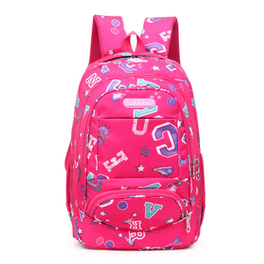 Primary and Middle School Students Letter Backpack Large Capacity College Wind Bag Leisure Travel Bag