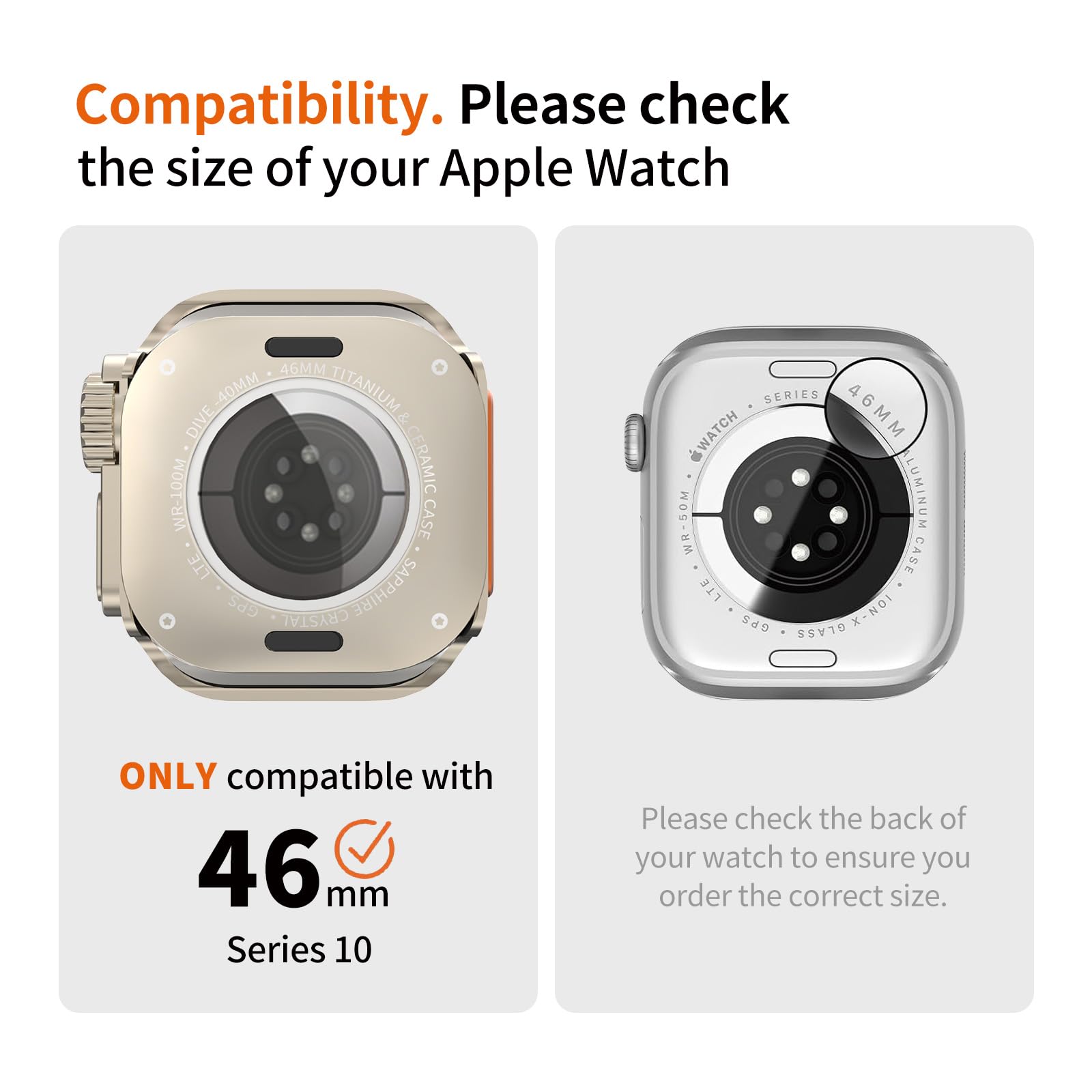 Amazon.co.jp: アップルウォッチシリーズ10 46mm カバー用メタル保護 