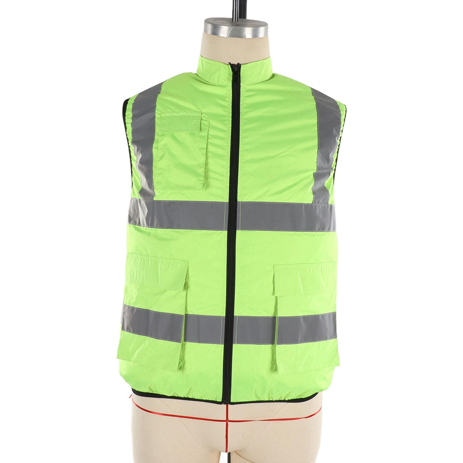 Koelvest Veiligheidsvest, Ijsvest Airconditionervest met 2 Ventilatoren, Reflecterende Streep, Persoonlijk Koelkousvest voor Warm Weer Werken, Hardlopen, Koken, Vissen