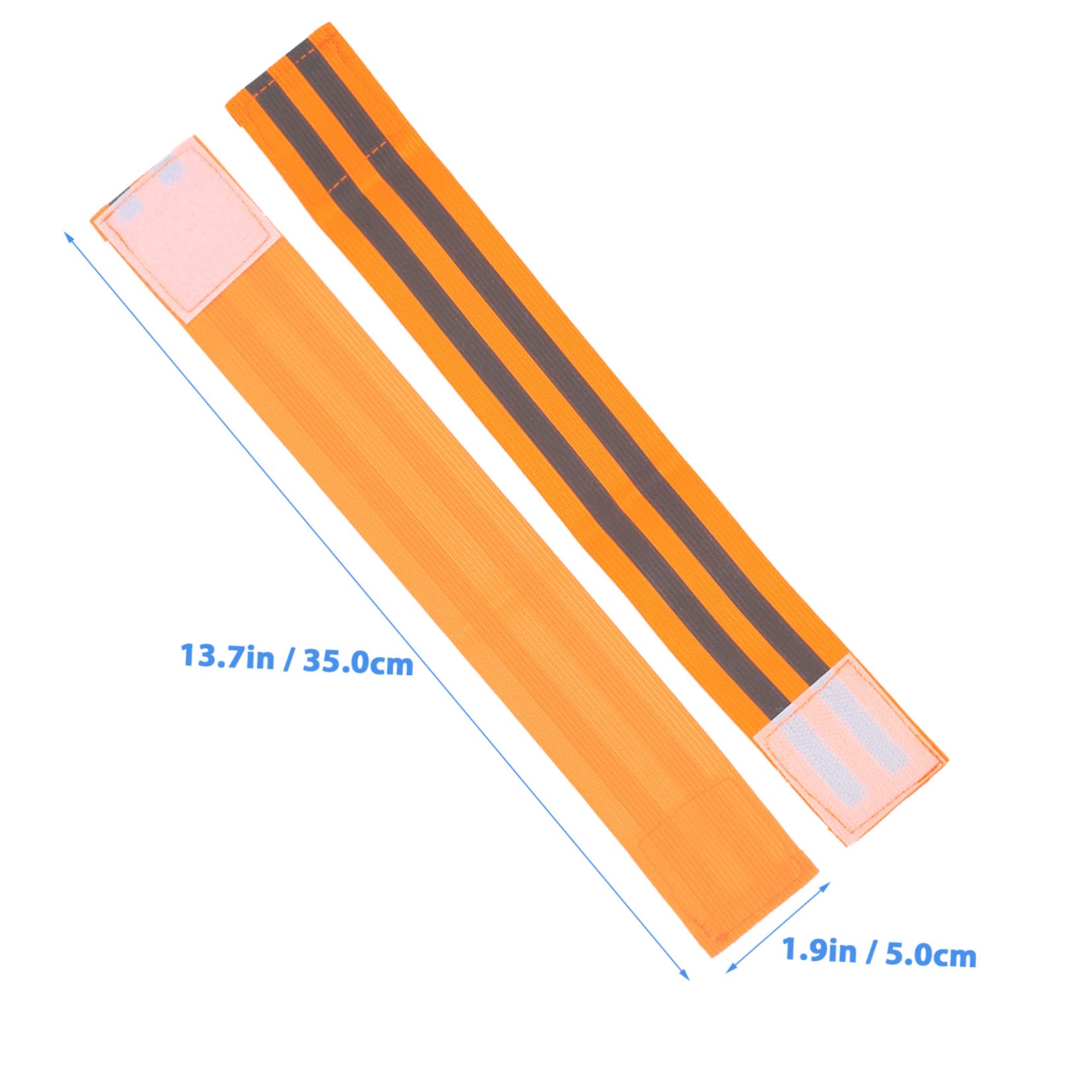 Toddmomy 4Pcs High Visibility Reflective Straps for Night Running Cycling Walking Wristbands Practical Armbands for Outdoor Activities Creative Reflective Design