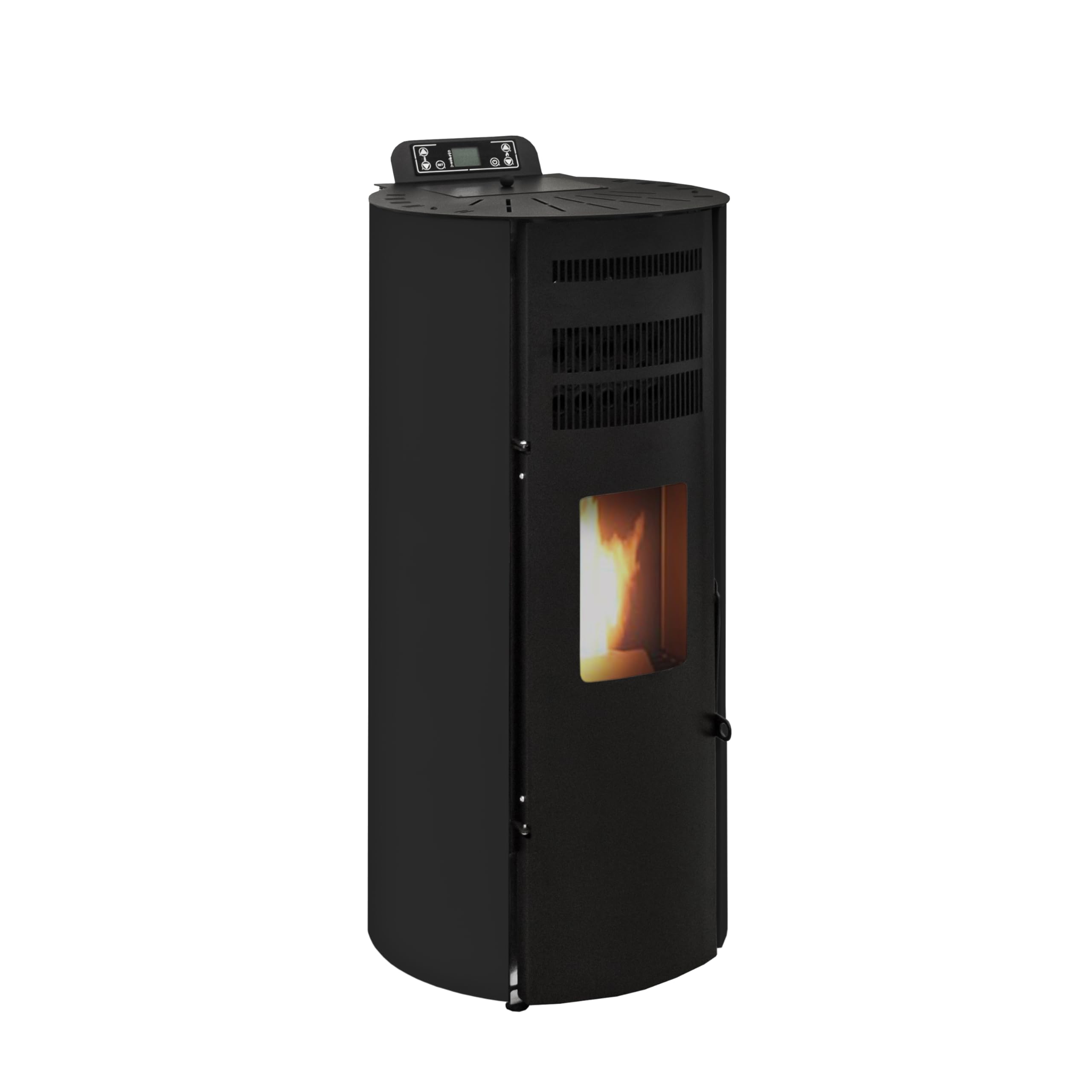 STUFE A PELLET ITALIA Boston 14 KW Canalizable WiFi | Estufa de pellets de aire ventilado, eficiencia 89% calefacción, 130 m², autonomía 15 h, programable, control WiFi 5 velocidades y potencias,