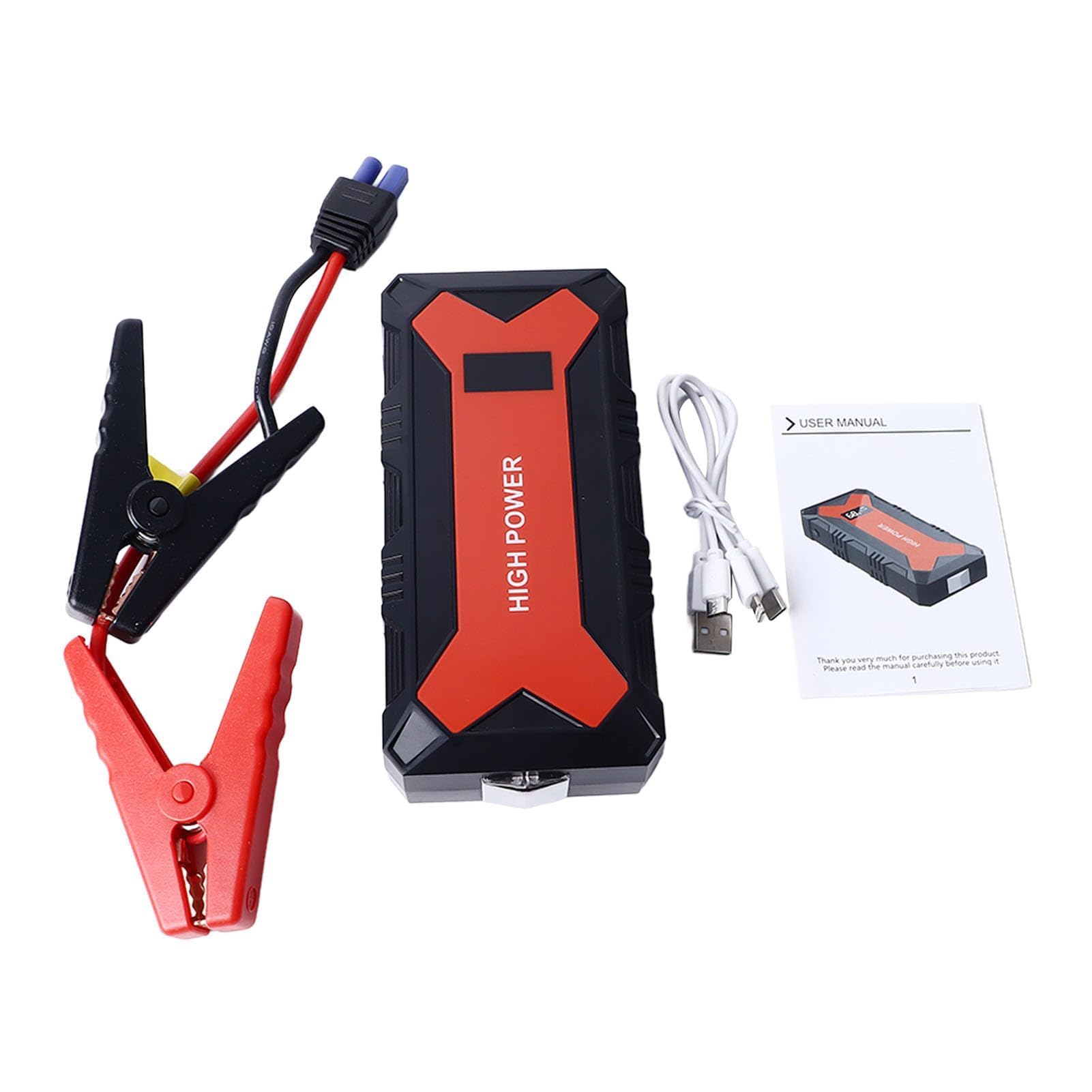Arrancador de Batería, Arrancador de Batería Portátil, 30000 MAh, Retardante de Llama, Batería Automática, Paquete de Energía, Paquete de Energía para Automóvil, Paquete de