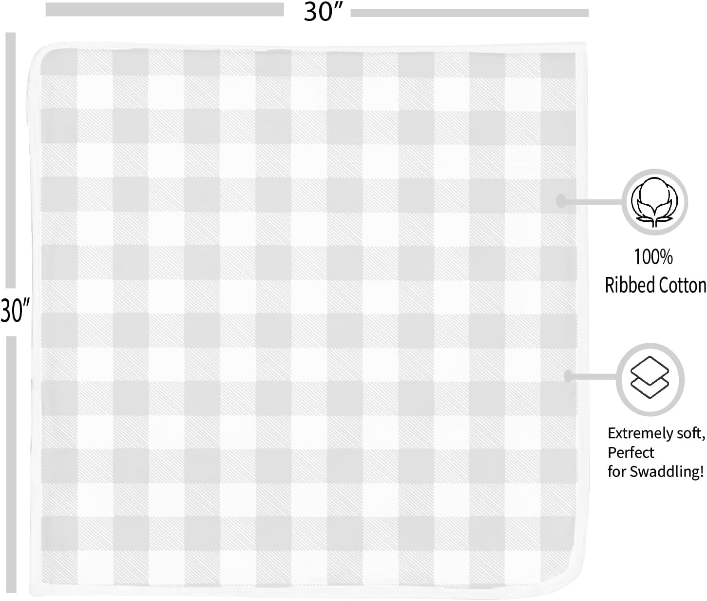 Buy Baby Blankets Soft Pure Cotton Blankets 6 Pack of Breathable