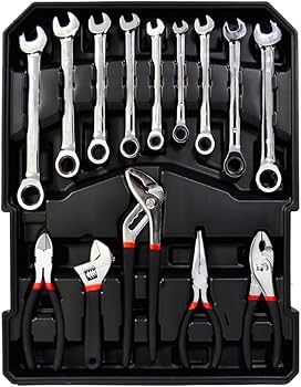 Caixa de ferramenta completa com 186 peças Cromo vanadium | Amazon