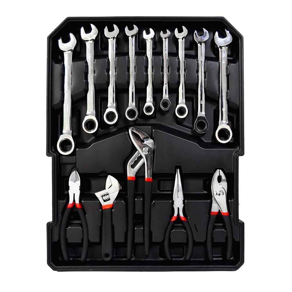 Caixa de ferramenta completa com 186 peças Cromo vanadium | Amazon