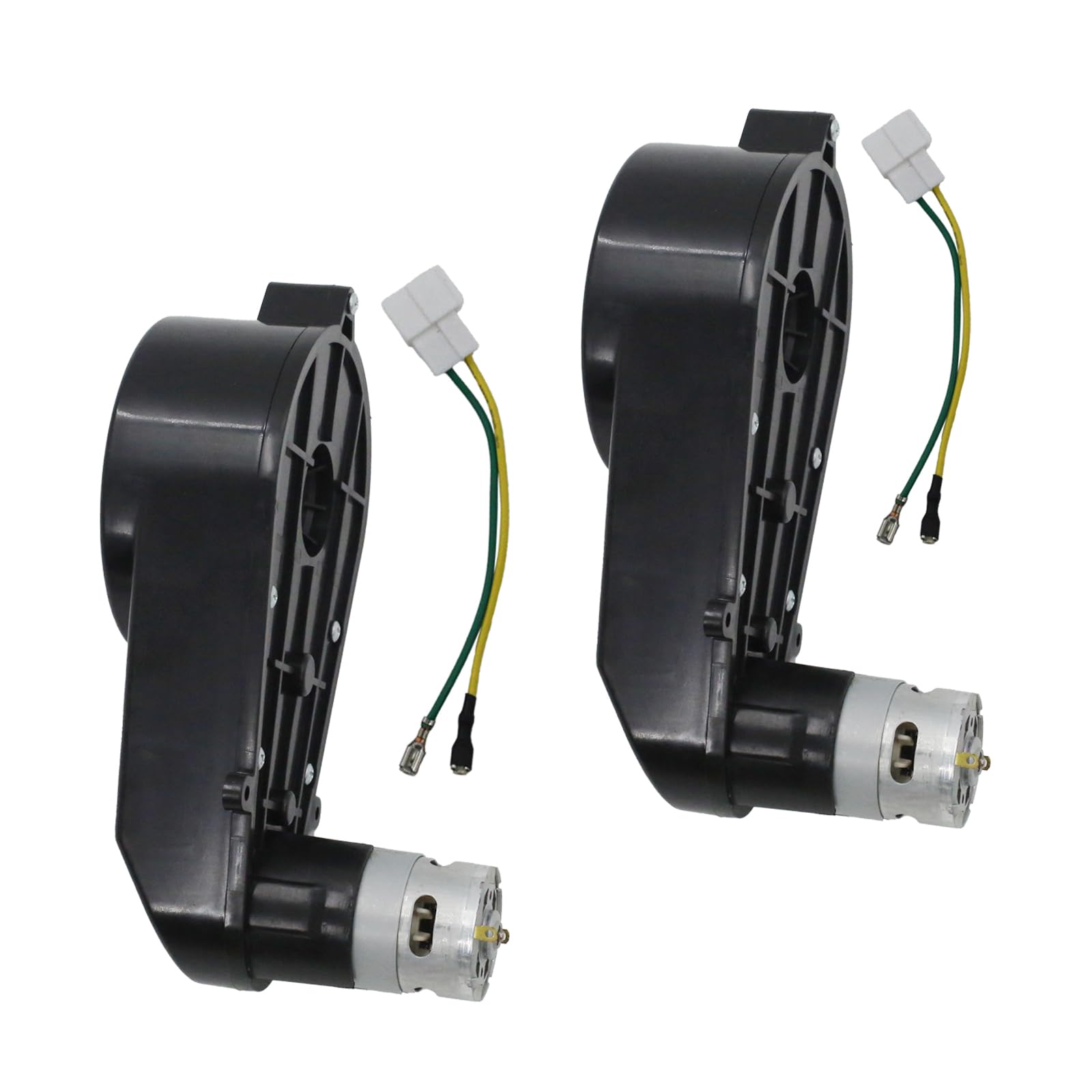 Motor de accionamiento para niños 24 V 40000 RPM RS555 – Juego de 2 motores de accionamiento de repuesto para niños vehículos eléctricos, coche infantil, vehículos de juguete (negro)