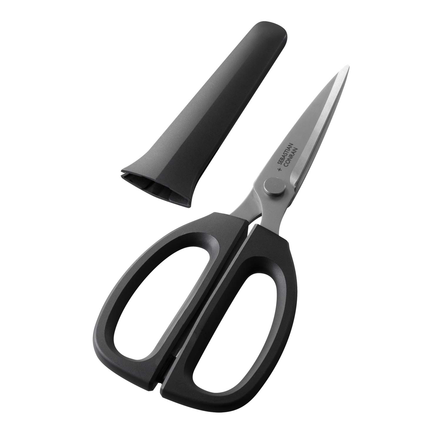 KAI BP-0023 Sebastian Conran Gifu Collection DIRK - Tijeras de cocina, color negro