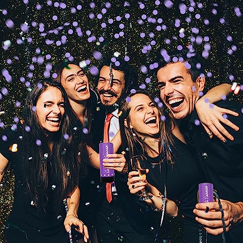 Image of Party Confetti for Wedding Birthday Graduation Baby Shower Anniversary Christmas New Year's Kids Fun Party Supplies Decorations and Favors (Purple)