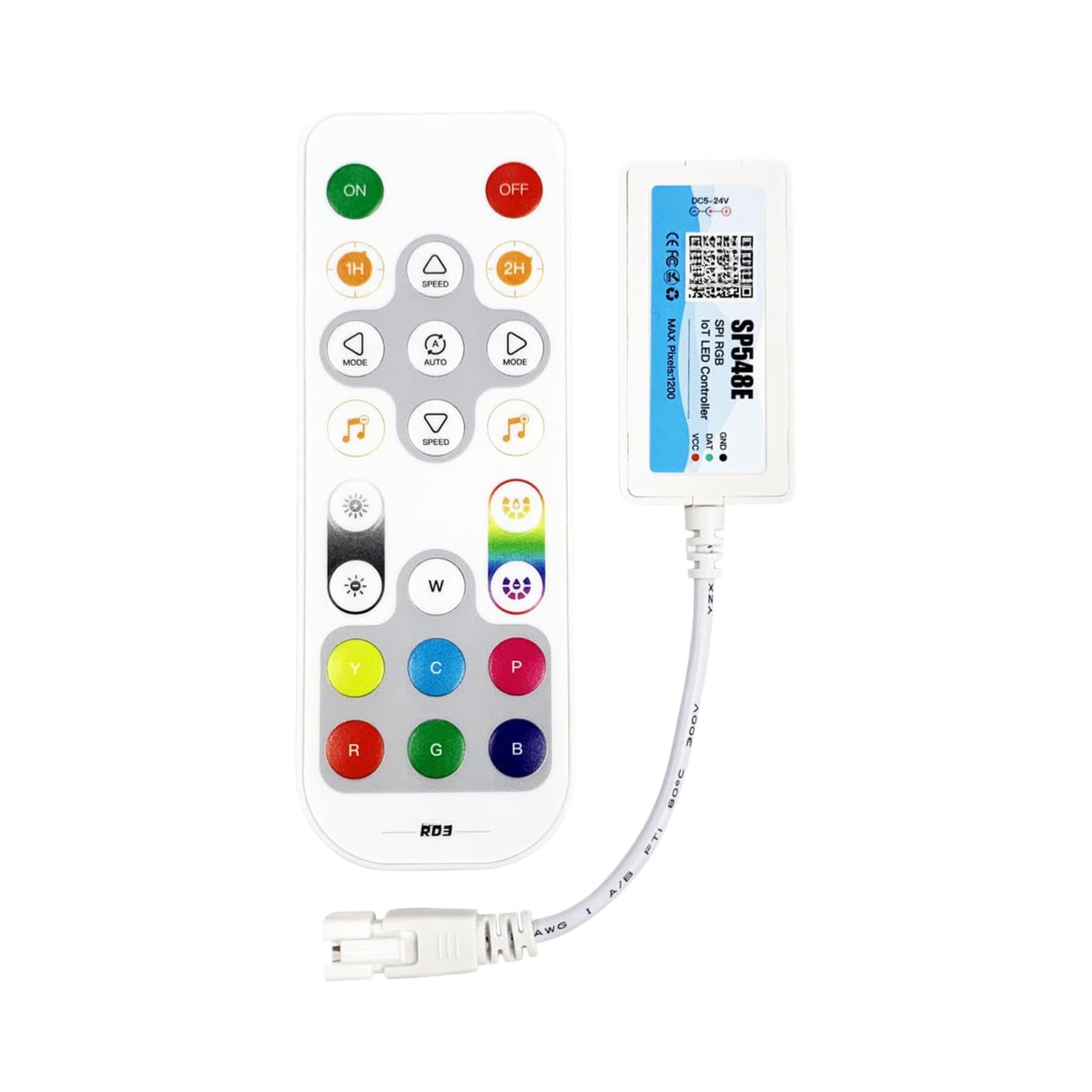 Contrôleur RGBW LED avec télécommande pour ruban effet course de chevaux - 3
