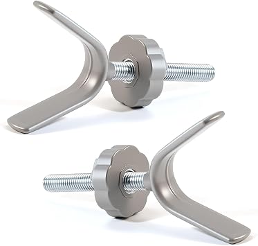 Baby Gate Y Threaded Spindle Rod Bolts M10 10mm Stair Banister Safety Gate Adaptors, Replacement Bolt Part for Baby & Dog Pressure Mounted Gates 2 Pack