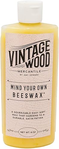 Amy Howard at Home - Mind Your Beeswax Cera suave para restauración de antiguos y muebles - Sello y acondicionador - Acabado suave en tonos miel (8