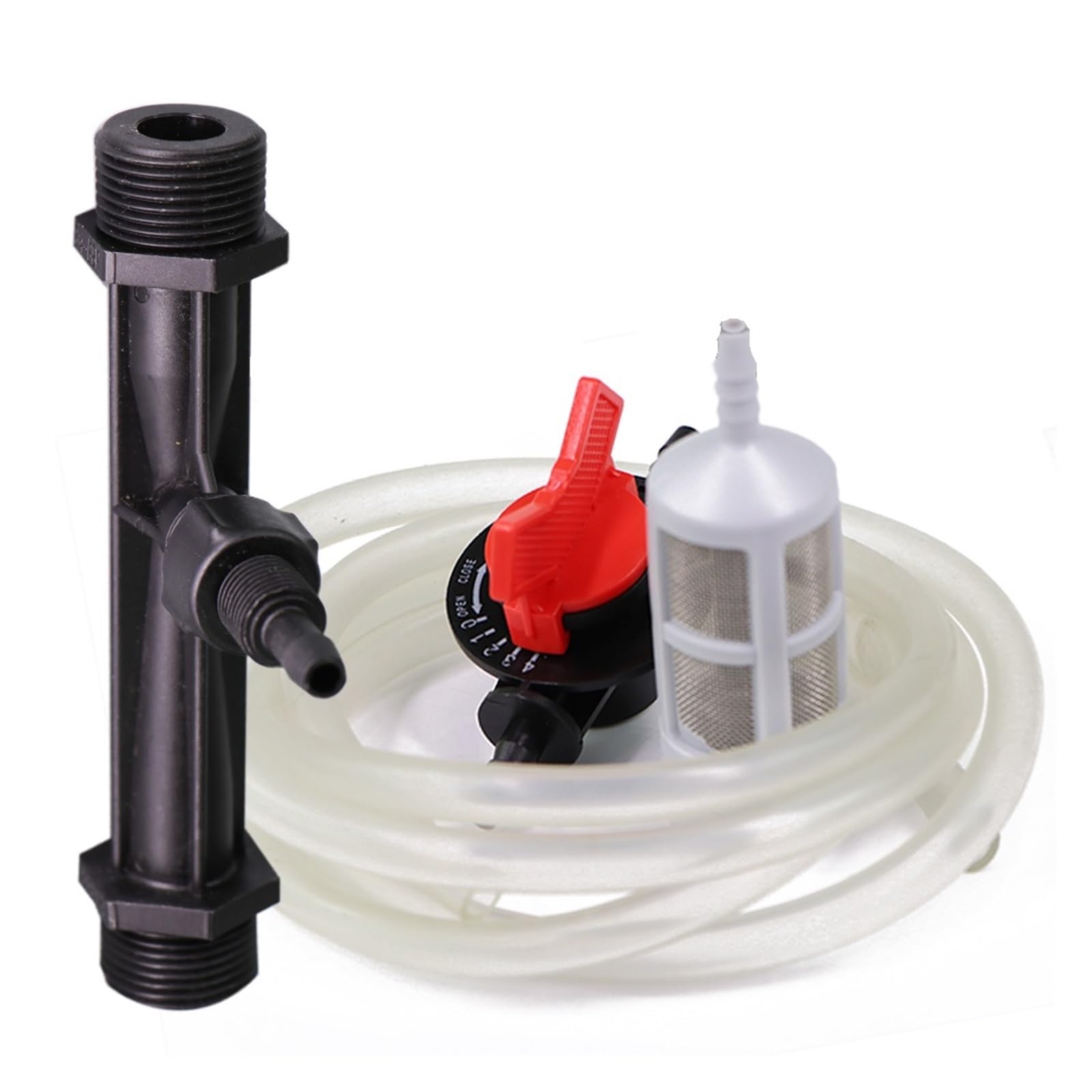 Kit de inyector de fertilizante Venturi for riego agrícola, rosca macho de 1/2 ", 3/4" y 1 ", de riego for invernadero de jardín(1")