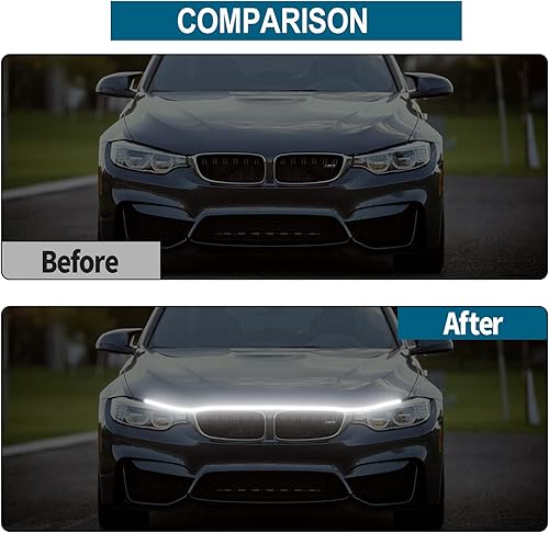 Miniatura 2 de Car Hood LED Strip Lights70 Inch Car Led Lights Exterior12V Waterproof Car LED Strip LightsFlexible Dynamic Car Lights Daytime Running Light for