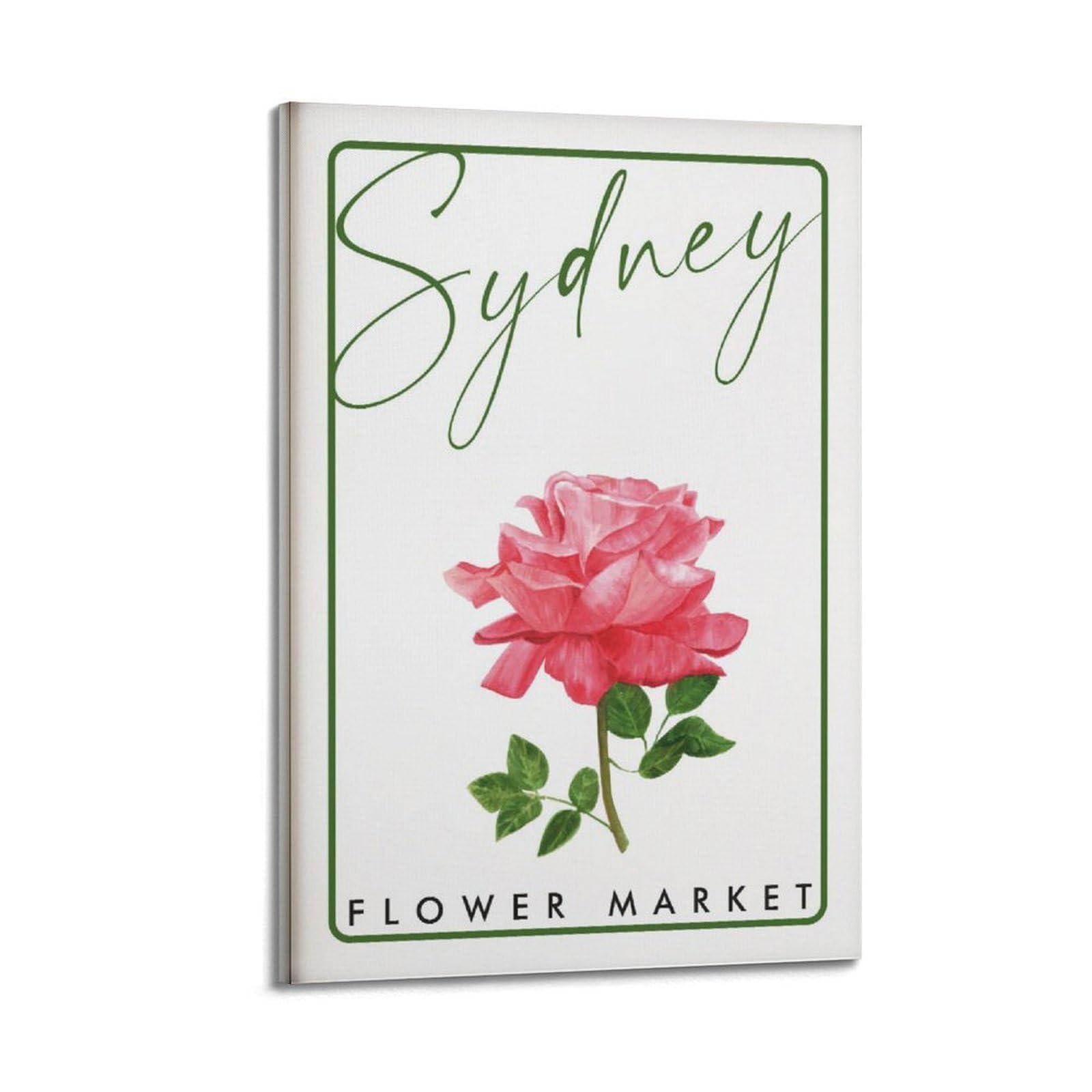 xiaoxiaoshen Sydney Flower Market Botanical Canvas Poster Wall Art Prints Room Aesthetic Murals Bedroom And Living Decorations 20x30inch(50x75cm)