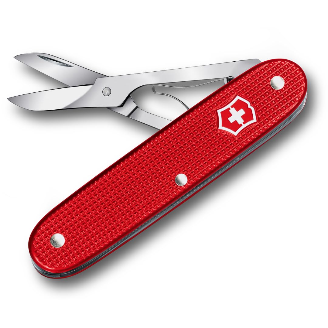Victorinox Herramienta de bolsillo con tijeras de precisión Companion X Alox, herramienta monofunción, compacta, ligera, Hecha en Suiza, roja | ADD KWs: navaja suiza | navaja suiza Victorinox | navaja de bolsillo suiza | navaja de bolsillo básica
