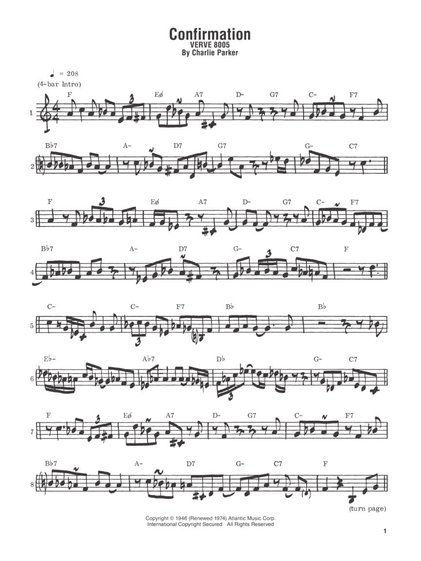 Charlie Parker Omnibook: C Instruments Edition, Transcribed Solos with Downloadable Audio