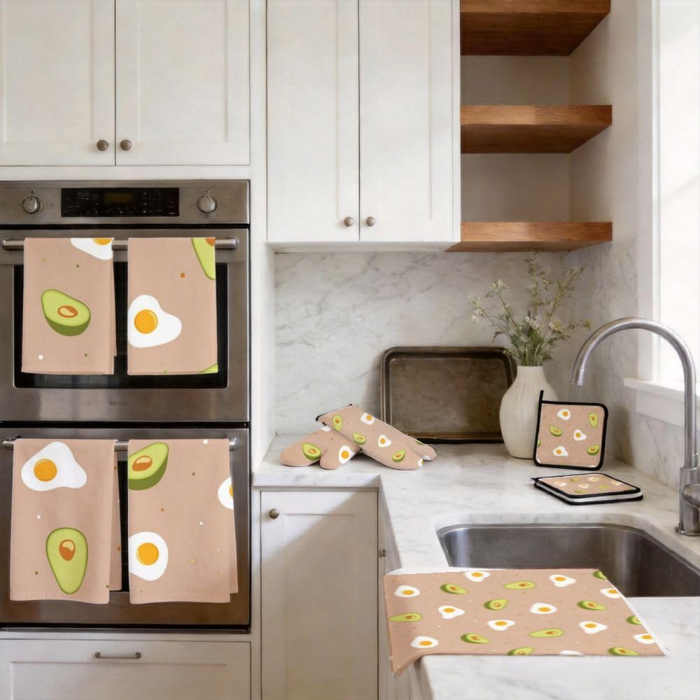Set di 9 uova di avocado e accessori per la cucina