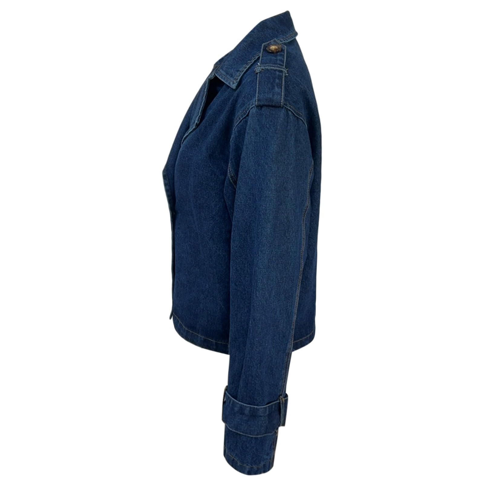 Jeans Jacken Für Damen Jeansjacke Shacket Vintage Übergangsjacke Leicht Alltag Bomberjacke Freizeitjacke Lange Ärmel Denimjacke Oversized Kurz Wascheffekt