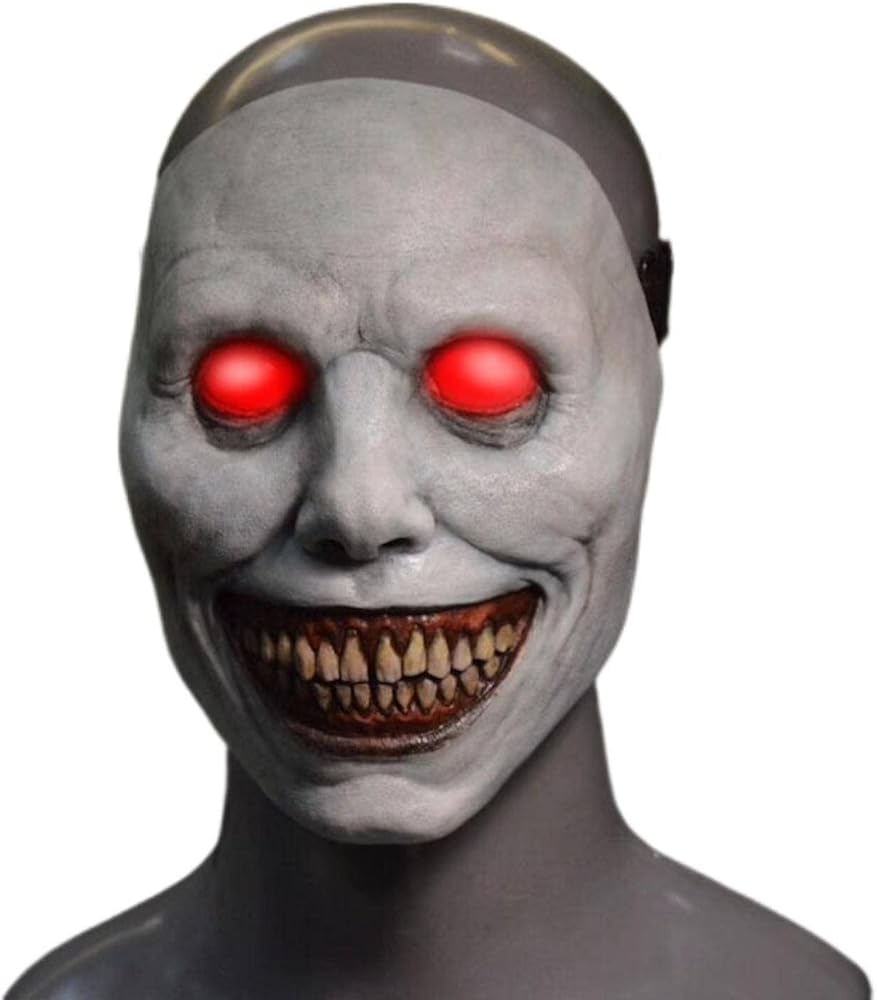 Amazon.co.jp: ハロウィンホラーマスク COS エクソシスト スマイル