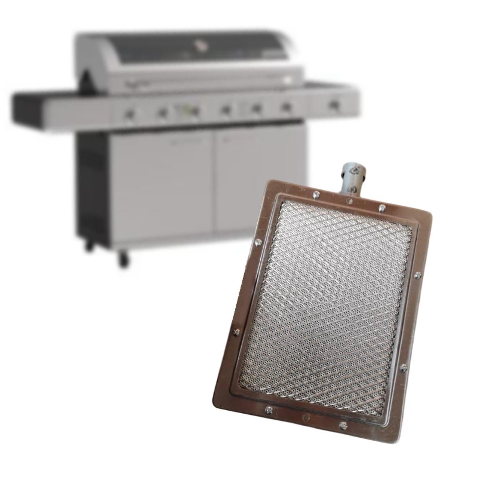 Quemador Infrarrojo de Gas para Barbacoa, Quemador de Calefacción, Accesorios Metálicos Searbrenner, Quemador de Gas para Cocinar en Viajes de Camping, 22cmx17cm
