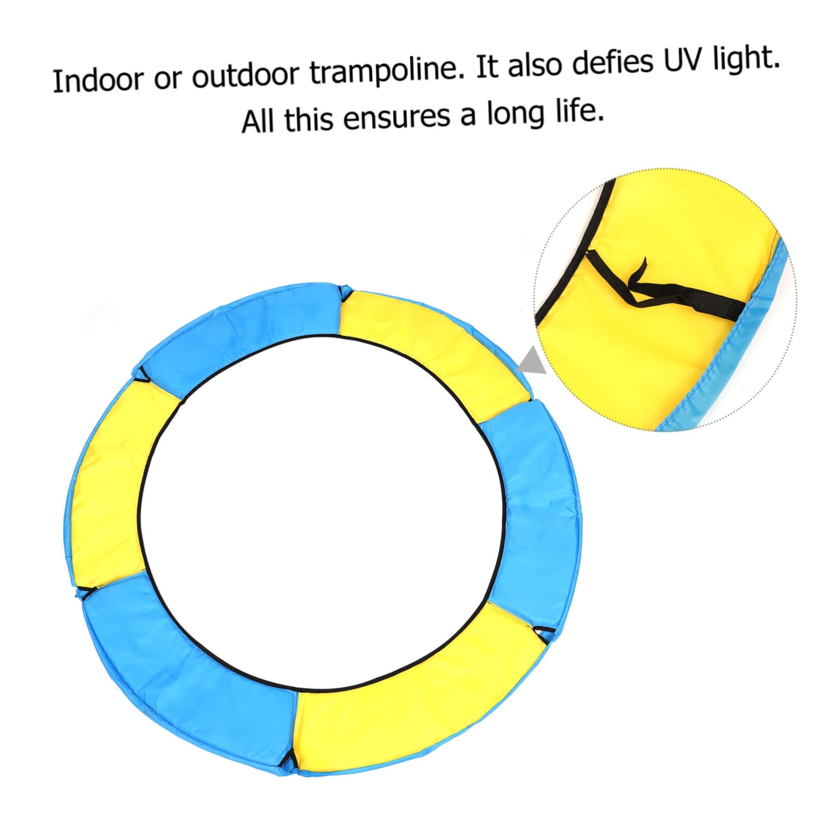 VICASKY 1pc Trampoline Collision Cover Round Mat Protection for Trampoline Soft Sponge Material Reduces Injury Risk Outdoor Indoor Use for Safe Jumping