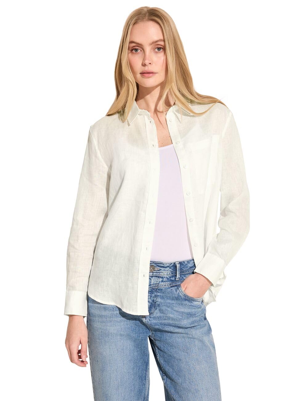 Street One Damen Leinenbluse