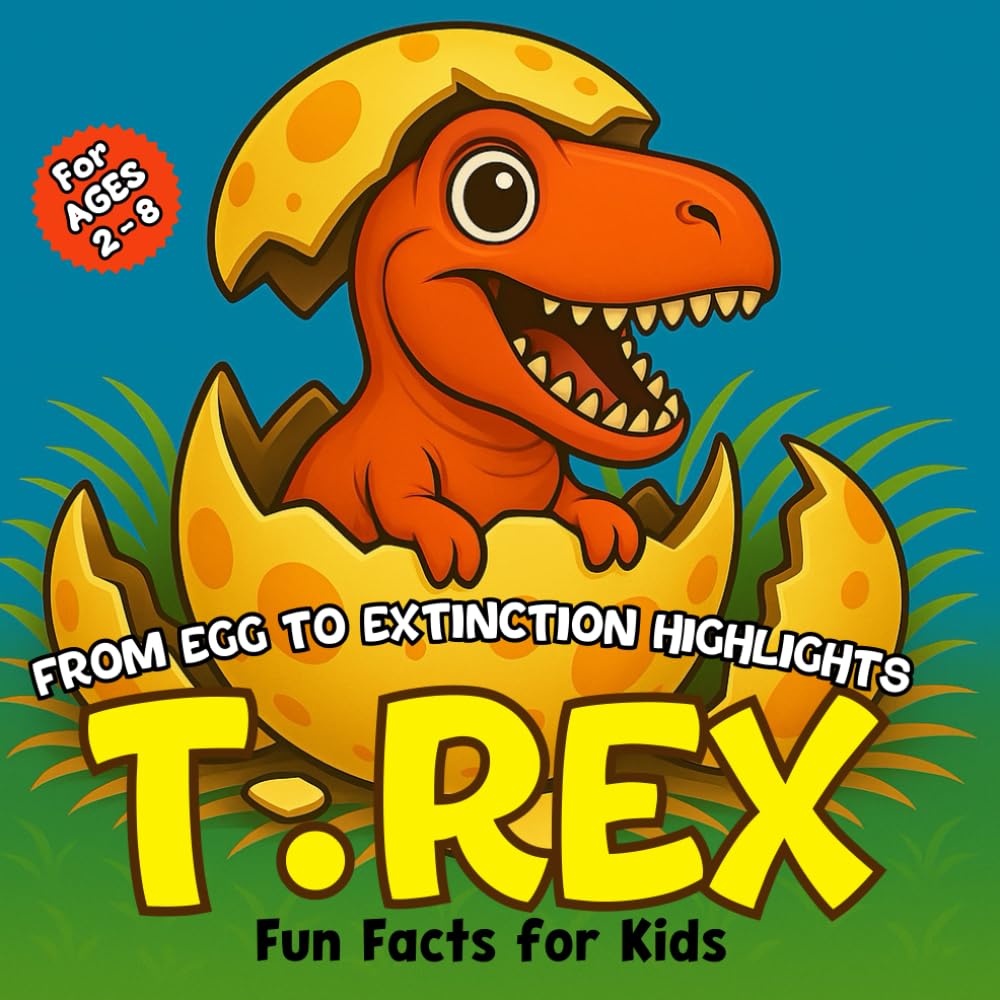 T. Rex Facts for Kids: From Egg to Extinction Highlights: With Awesome Comparisons and a Fun Bonus Coloring Section (Dinosaur Edition For Kids)