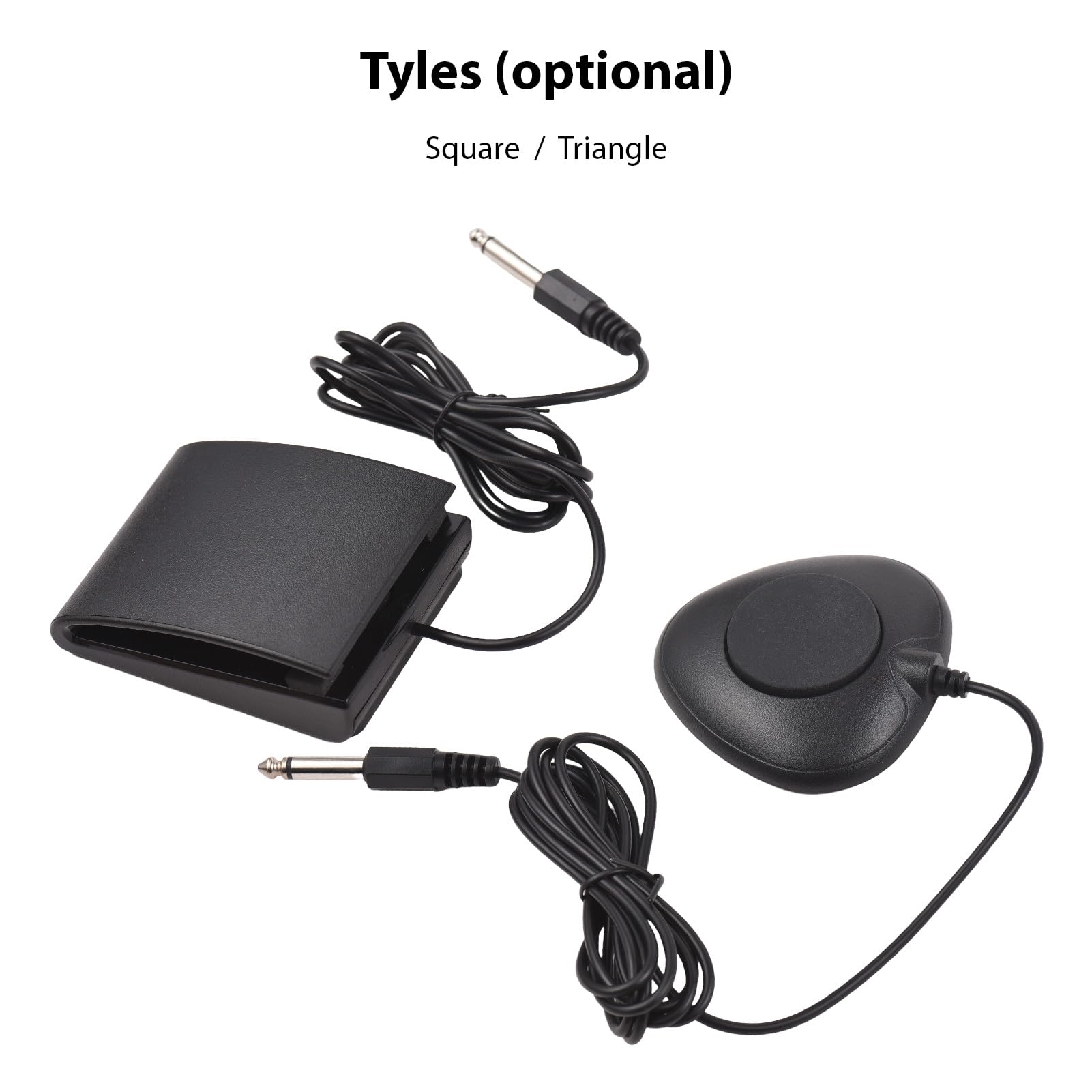 ROYHH 6.35mm Interface Compact Sustain Pedal Universal Pedal Bottom Anti-Slip Silent for Musical Instruments Portable Folding Piano Electronic Keyboard Electronic Foldable Drum