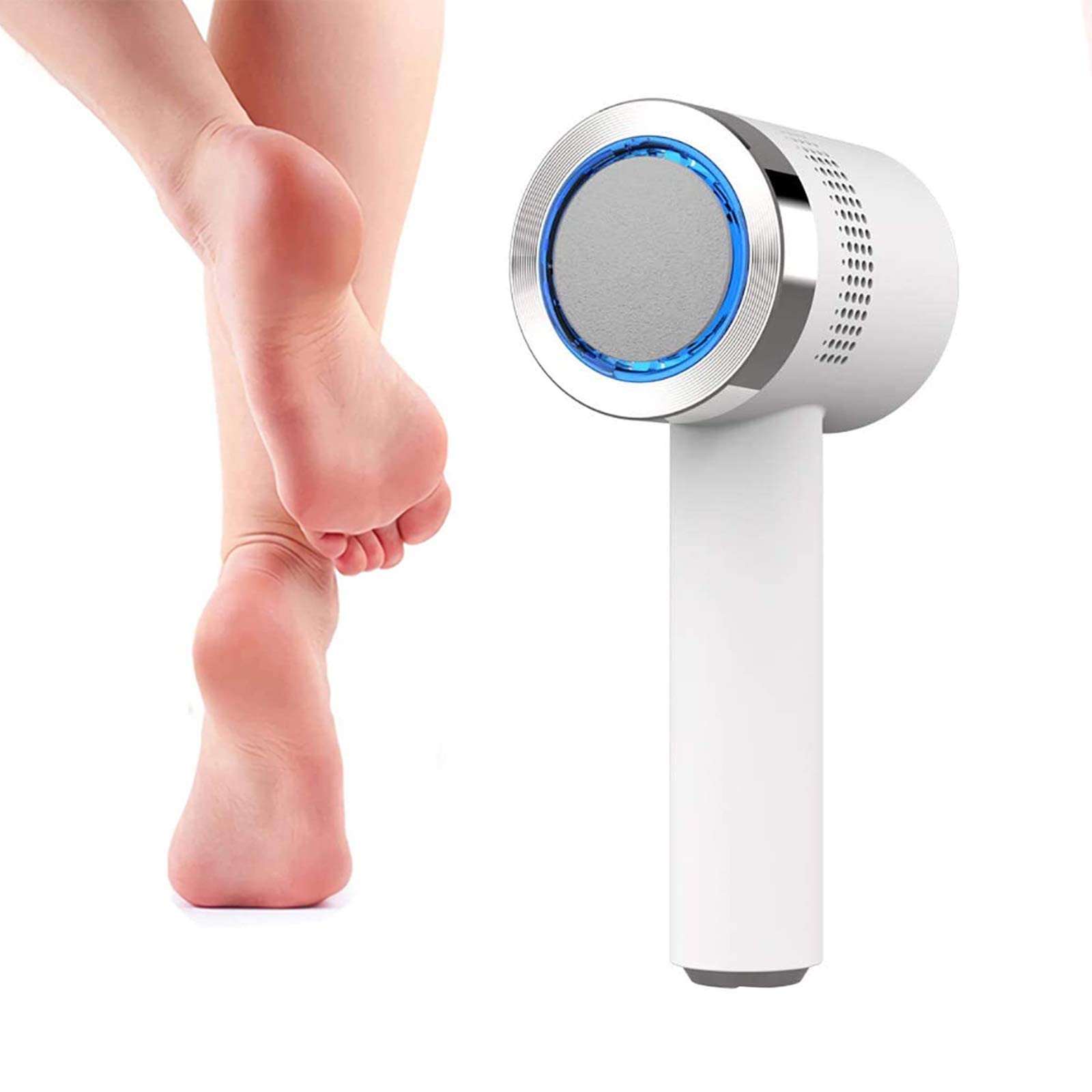 Lima eléctrica para pies Removedor de Callos al vacío Removedor de Callos Profesional Recargable Alimentado por USB Pedicura Herramientas para el Cuidado de los pies para Talones agrietados