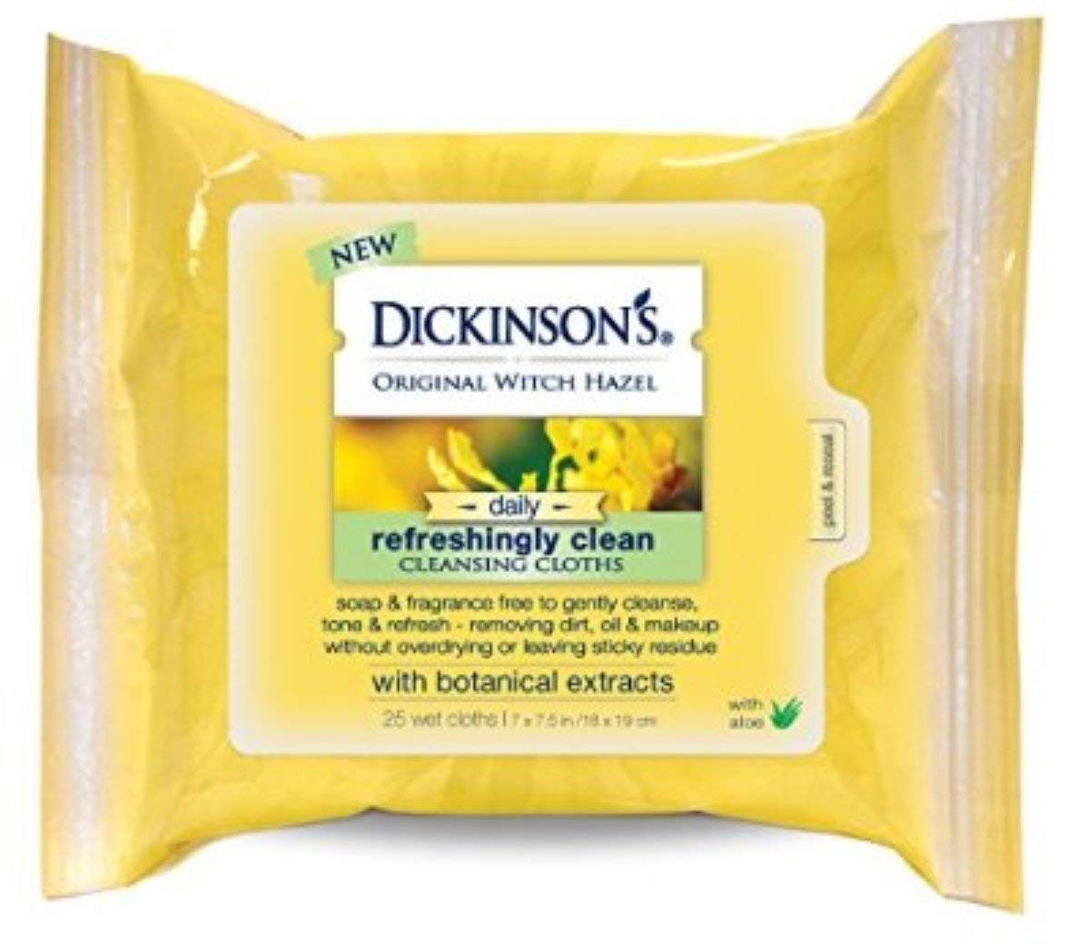 Witch Hazel Cleansing Clo Size 25ct Dickinson'T Original Witch Hazel Cleansing Cloths 25ct