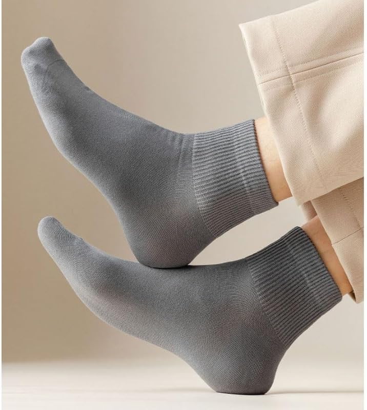 Men's Cotton Middle Tube Socks Solid Color Movement Sockss Absorb Sweat Socksing