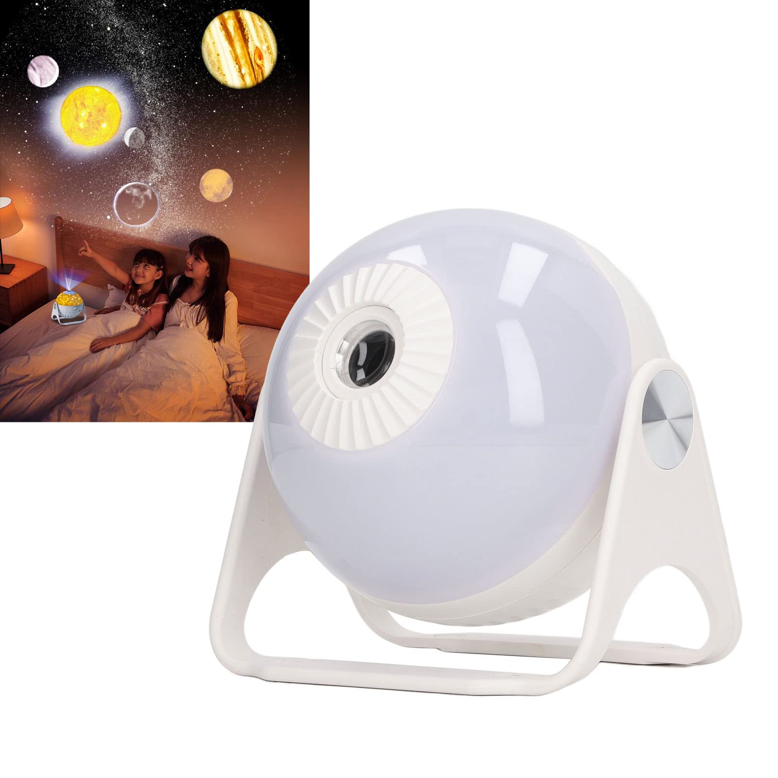 Proyector de Luz Nocturna de Música, Luz de Proyección de Estrella Completa LED Foco Ajustable Bluetooth para Dormitorio