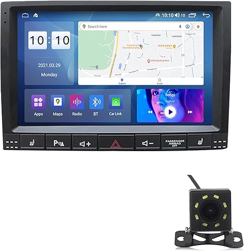 ADMLZQQ Estéreo de coche Android 11 de 9 pulgadas para VW-Touareg 2002-2012 con pantalla táctil de audio GPS, unidad principal de navegación WiFiBT