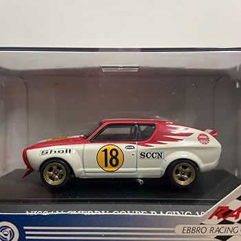Amazon | EBBRO 1/43 NISSAN CHERRY COUPE TS Racing #18 1973年