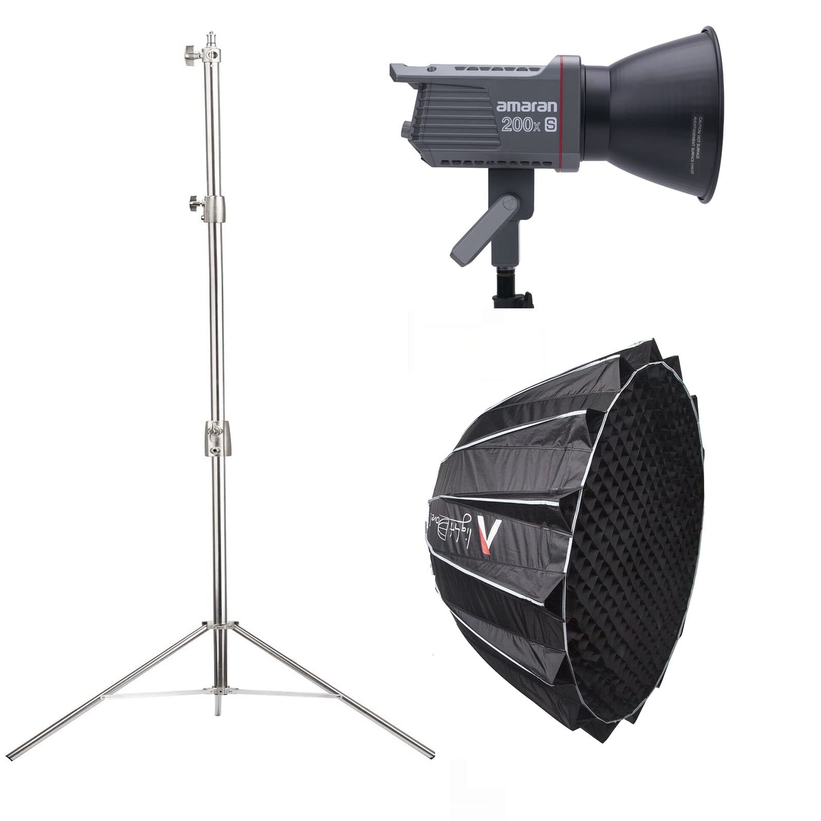 Amazon | Aputure Amaran 200X S + Light Dome II ソフトボックス +