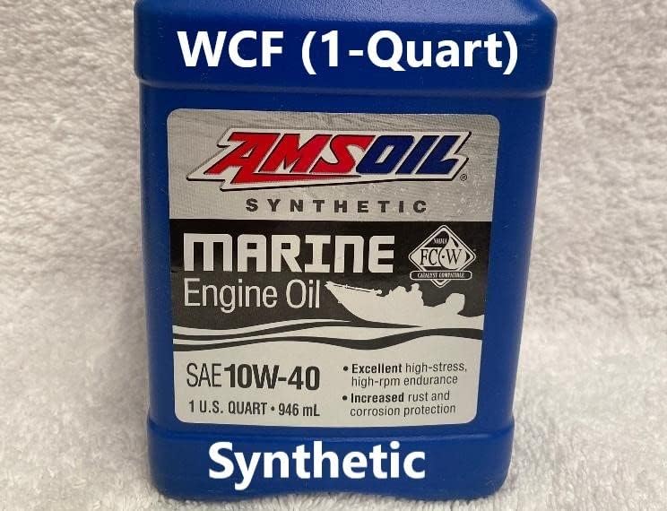 Amsoil Synthetic 10W40 Marine Engine Oil (1 Quart) latestcaraccessories