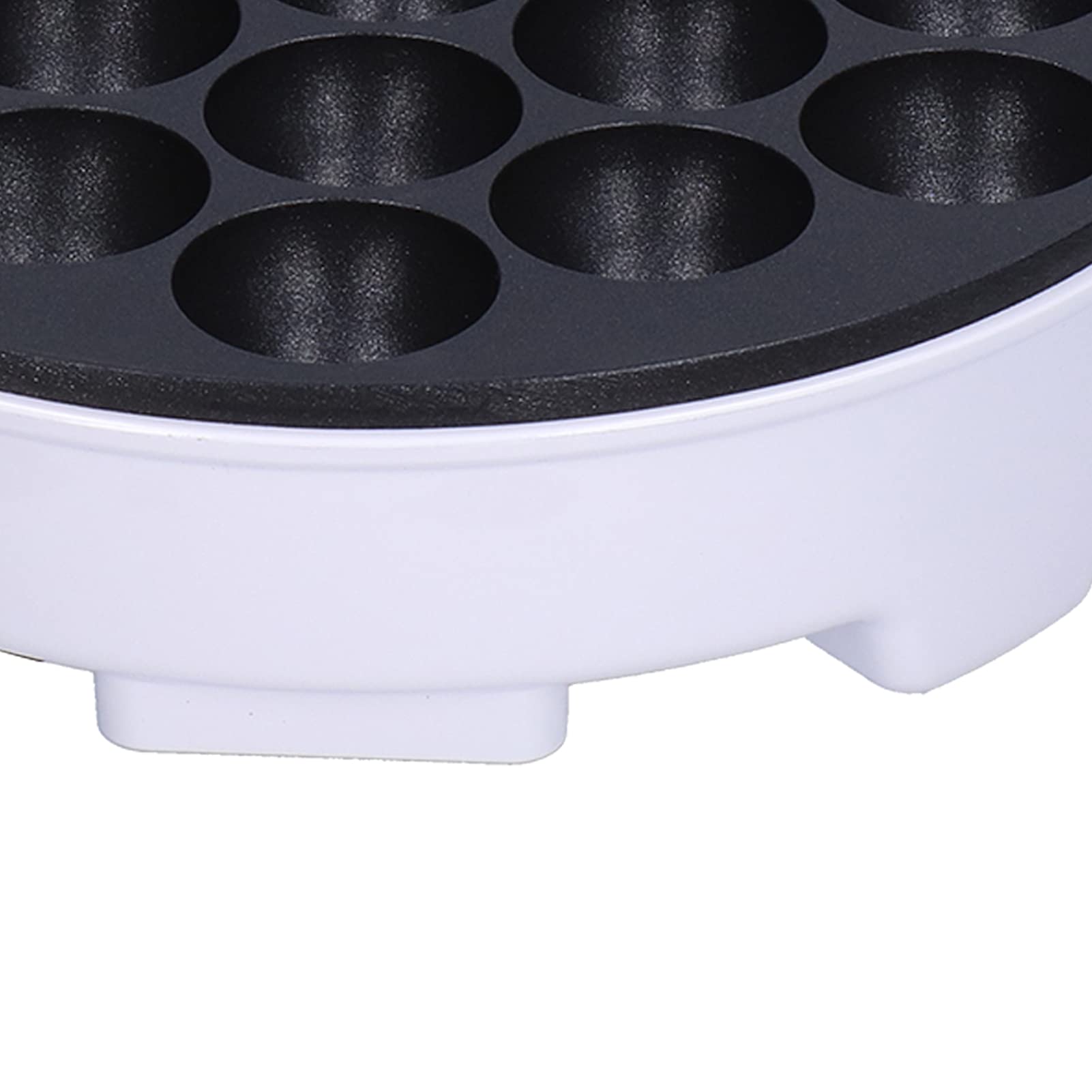 Gaufrier Takoyaki Électrique, 750W, 18 Trous, Plaque Antiadhésive, Chauffage Bilatéral, pour la Préparation de Boulettes de Poulpe, 220-240V