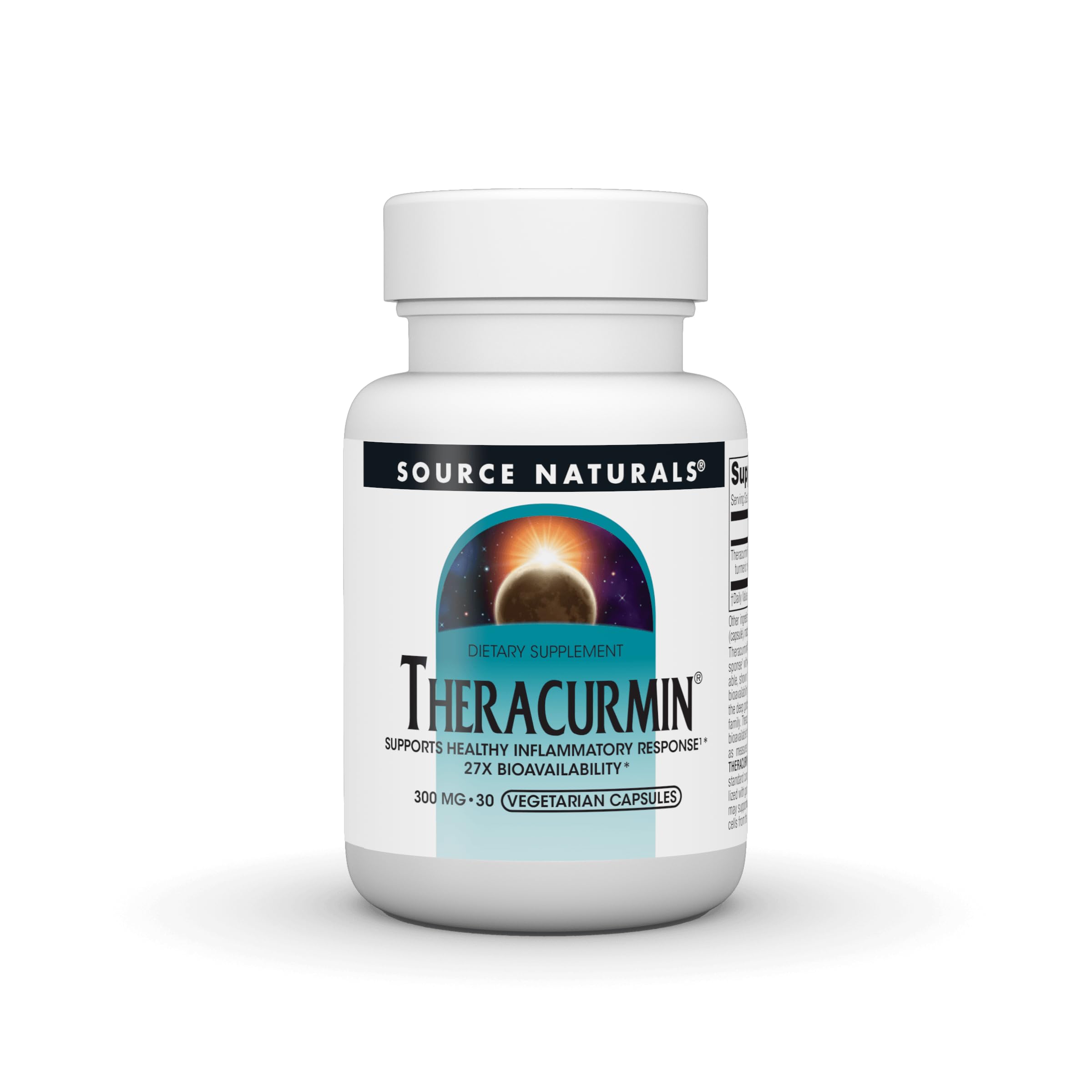 SOURCE NATURALS Theracurmin 300 Mg Vegetable Capsule, 30 Count 30 Count (Pack of 1)